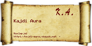 Kajdi Aura névjegykártya